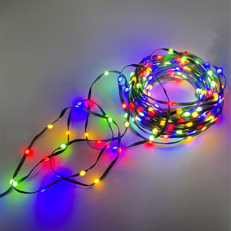 CELEBRATIONS LED Micro Dot/Fairy Multicolored/Warm White 100 ct String Christmas Lights 16.6 ft. GLIBO100WWMU2A